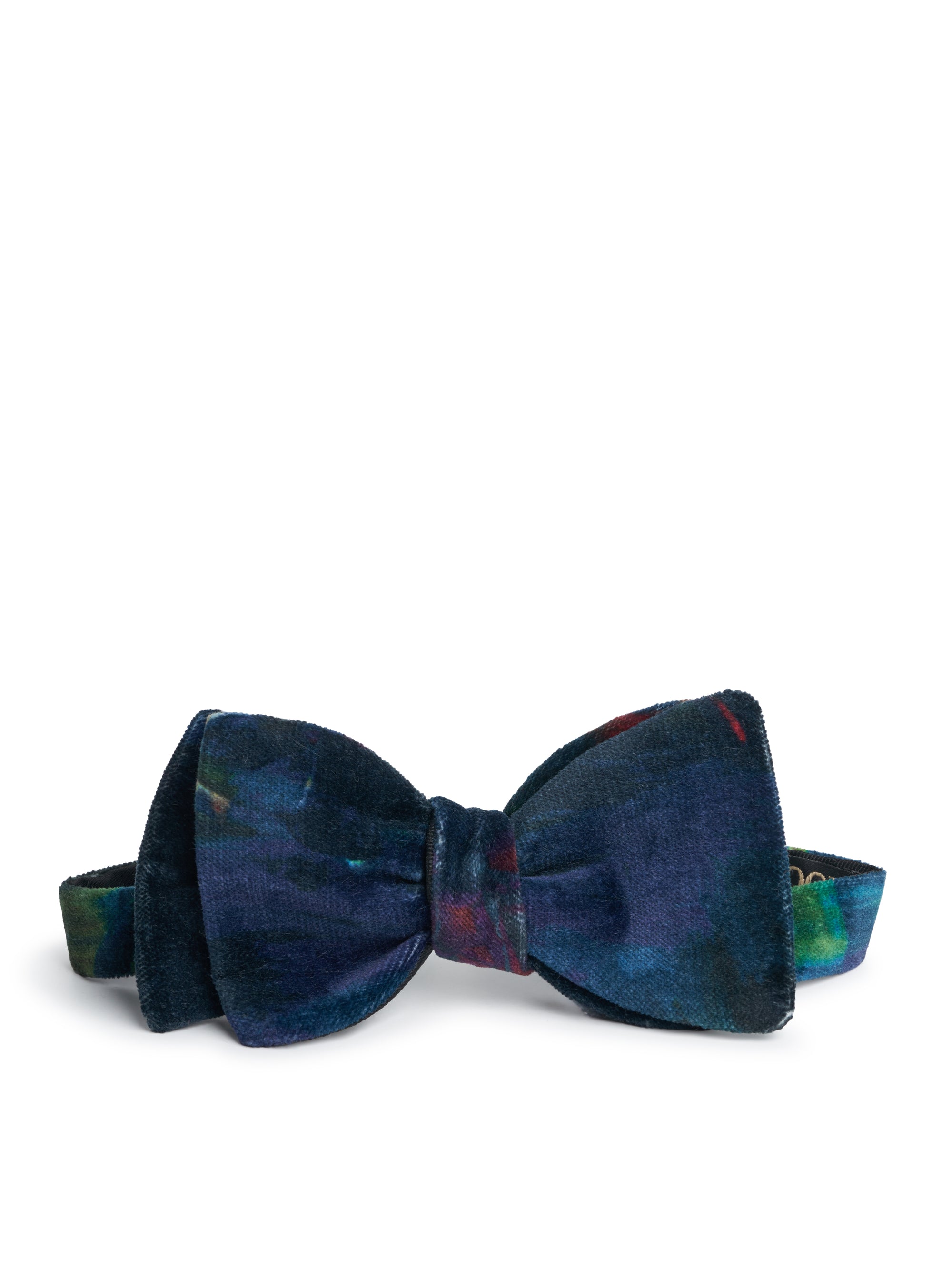 Midnight Idris Floral Cotton Large Party Bow Tie
