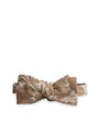 Mocha Rhae Linen Bow Tie