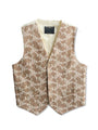 Mocha Rhae Linen Single Breasted Waistcoat