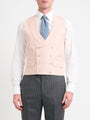 Pink Culcross Linen Double Breasted Waistcoat