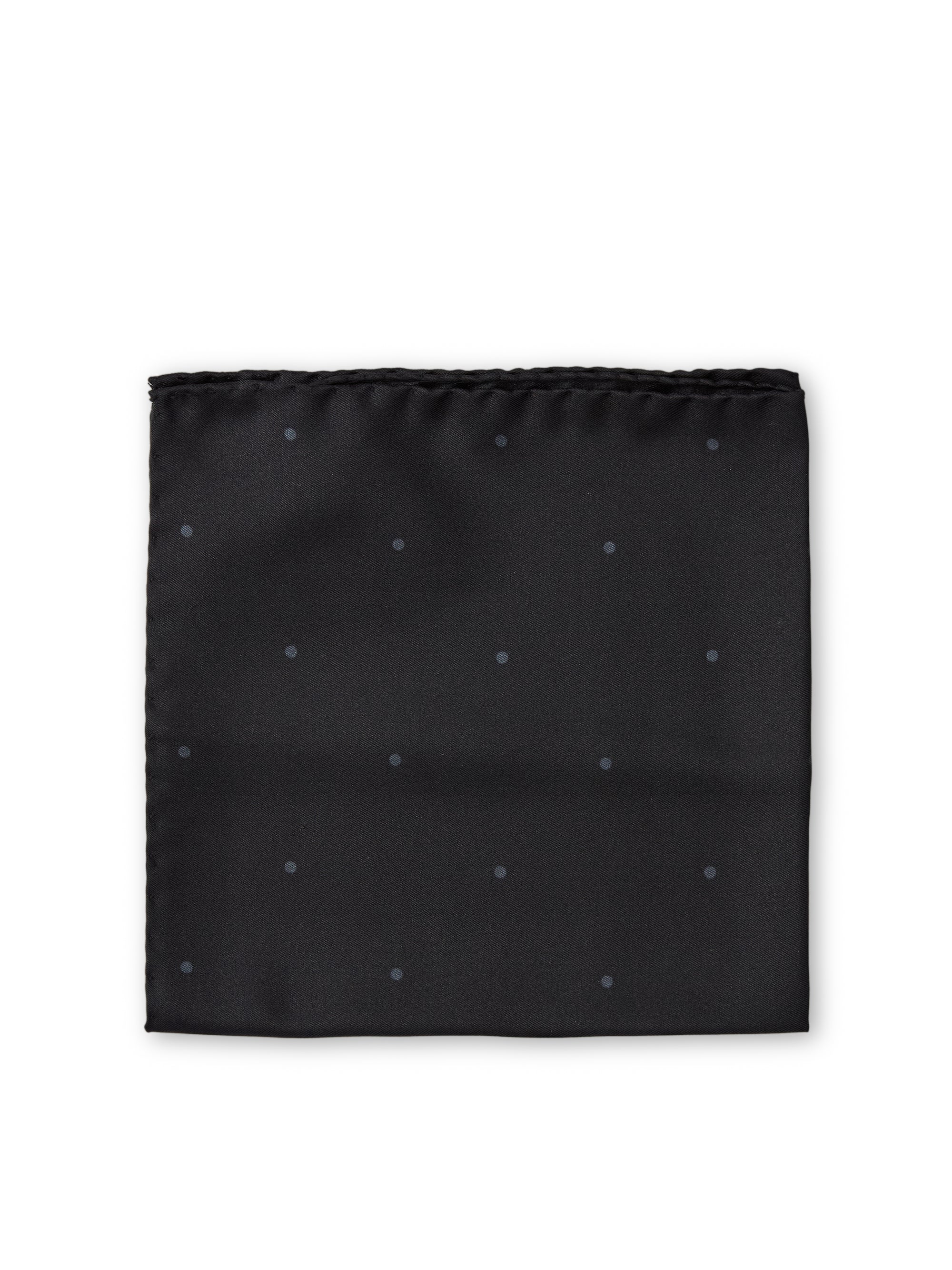 Black Spot Silk Pocket Square