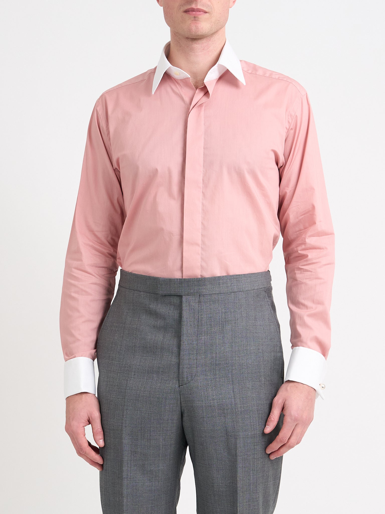 Blush Pink/White Stanfield Cotton Gatsby Shirt