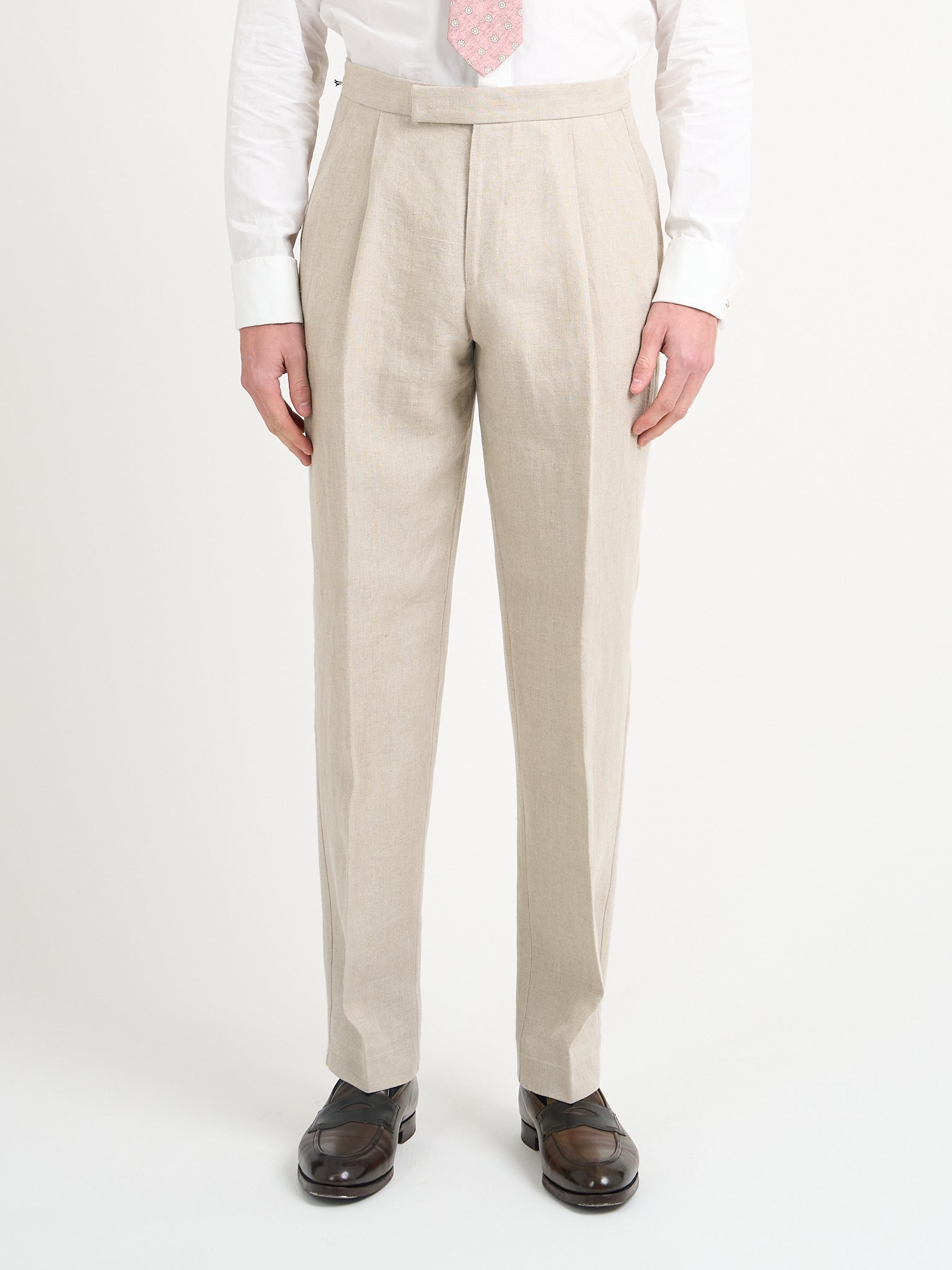 Stone Hembridge Linen Cooper Trouser