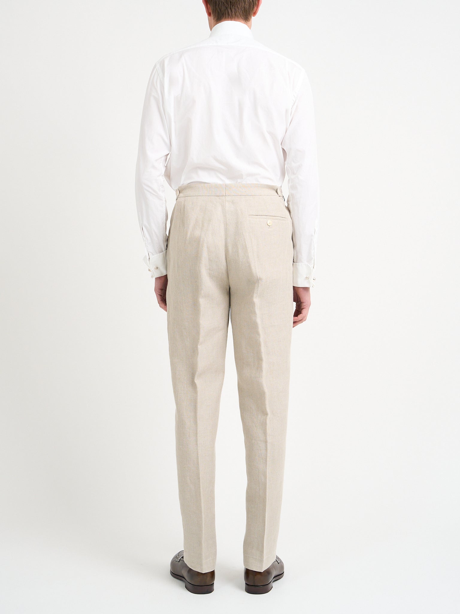Stone Hembridge Linen Cooper Trouser