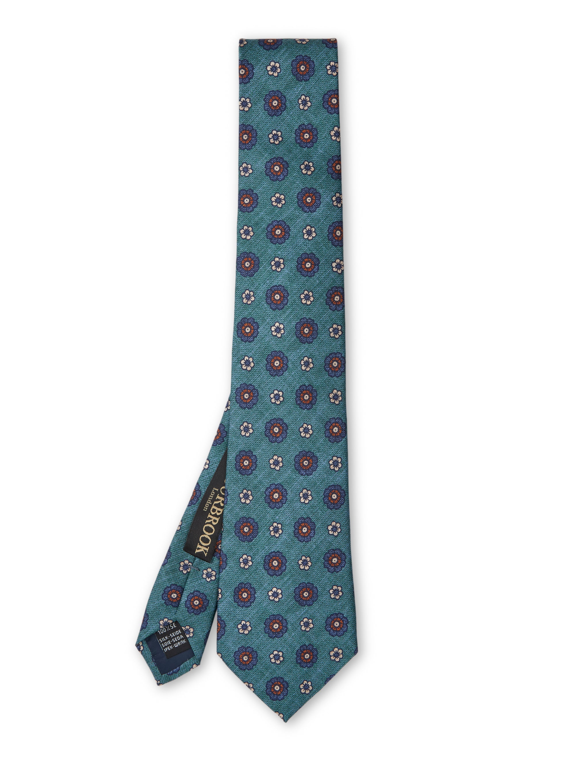 Teal Chartwell Silk Tie