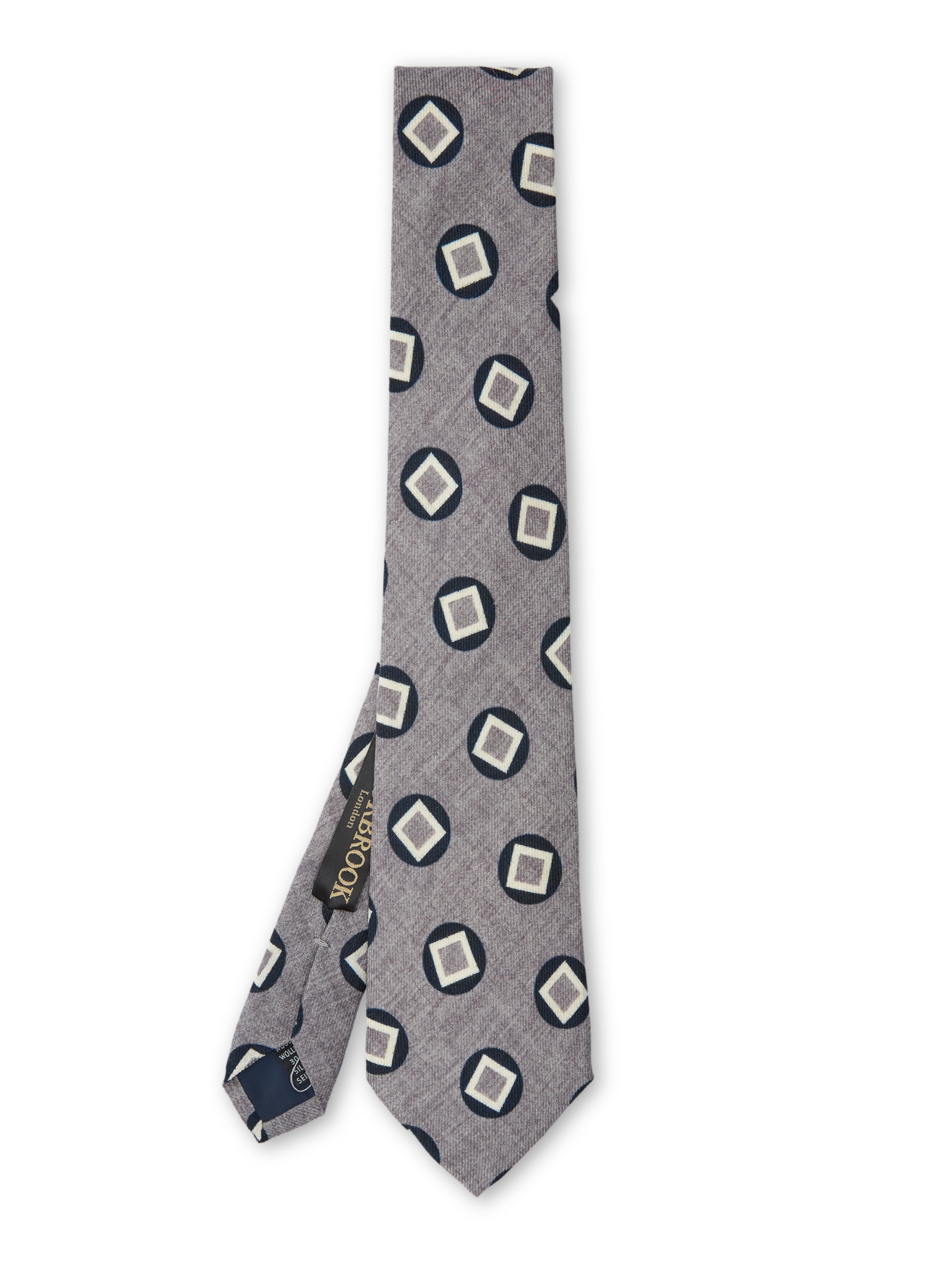 Grey Clivedon Silk Tie