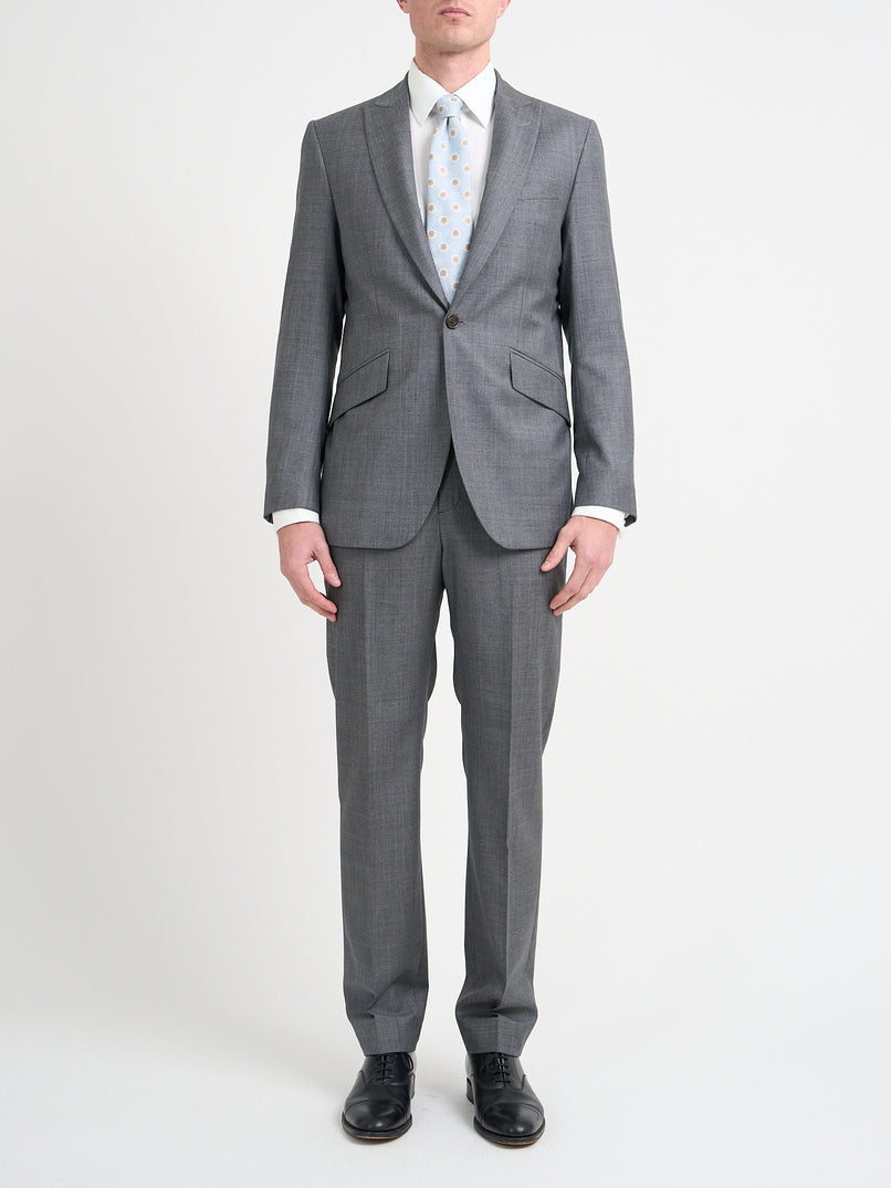 Light Grey Wellington Wool Newport Jacket