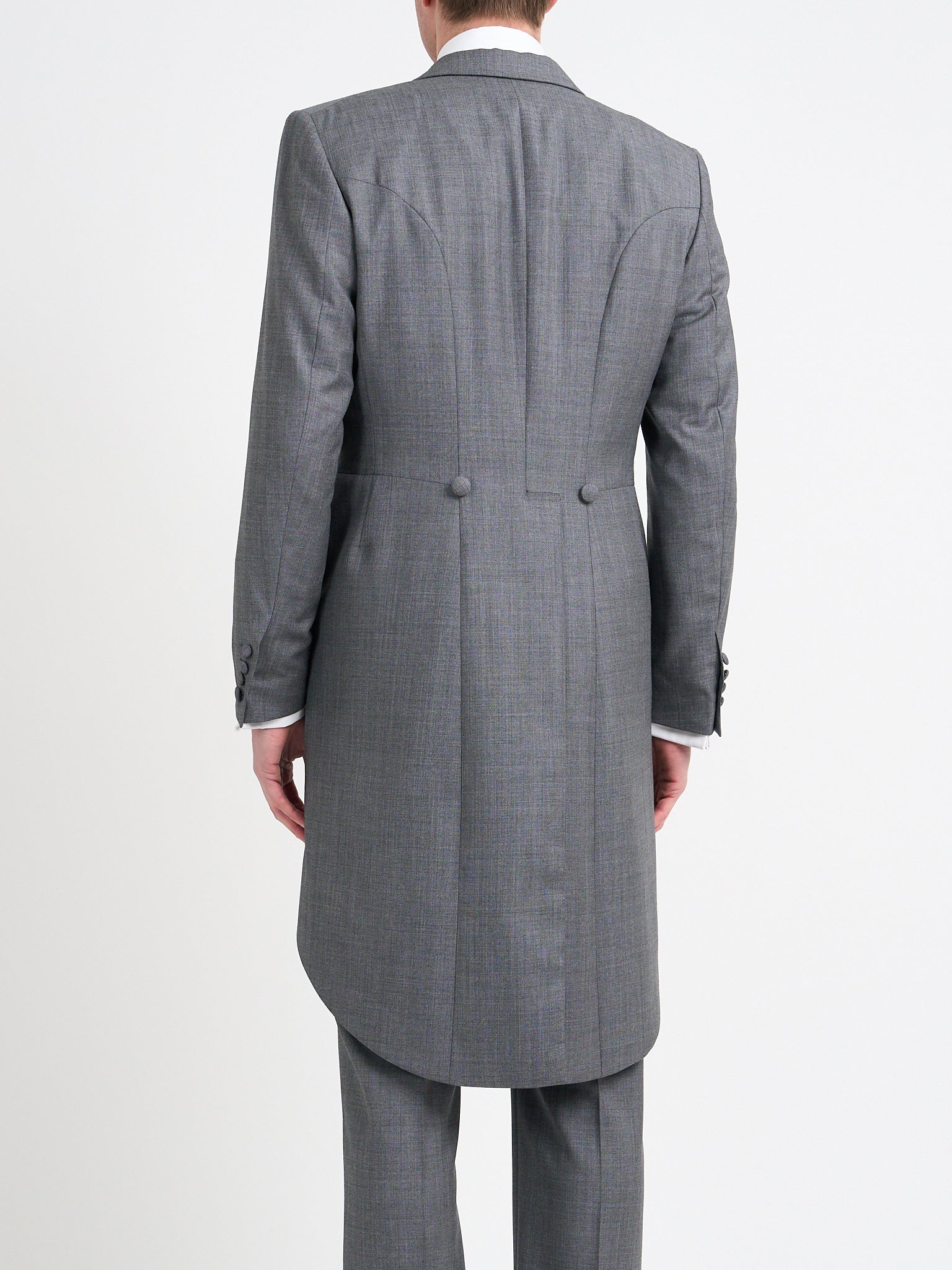 Light Grey Furlong Wool Morning Coat