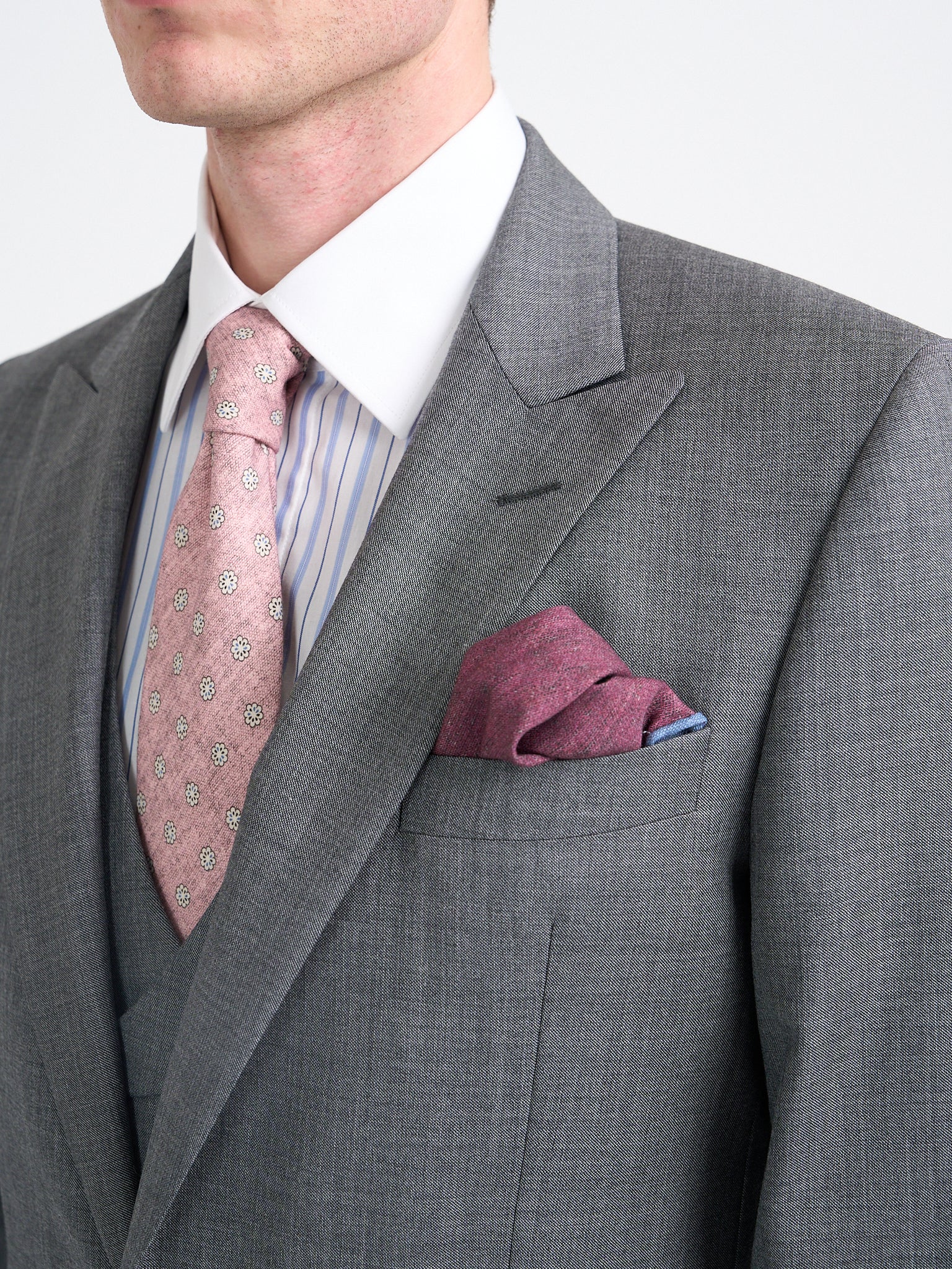 Light Grey Furlong Wool Morning Coat