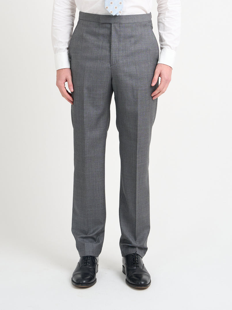 Light Grey Wellington Wool Dress Trouser