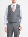 Light Grey Furlong Wool Double Breasted Waistcoat