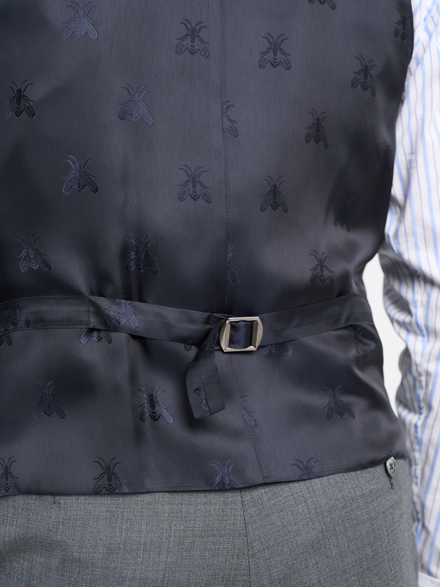 Light Grey Furlong Wool Double Breasted Waistcoat