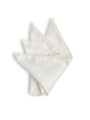 White Paisley Silk Pocket Square