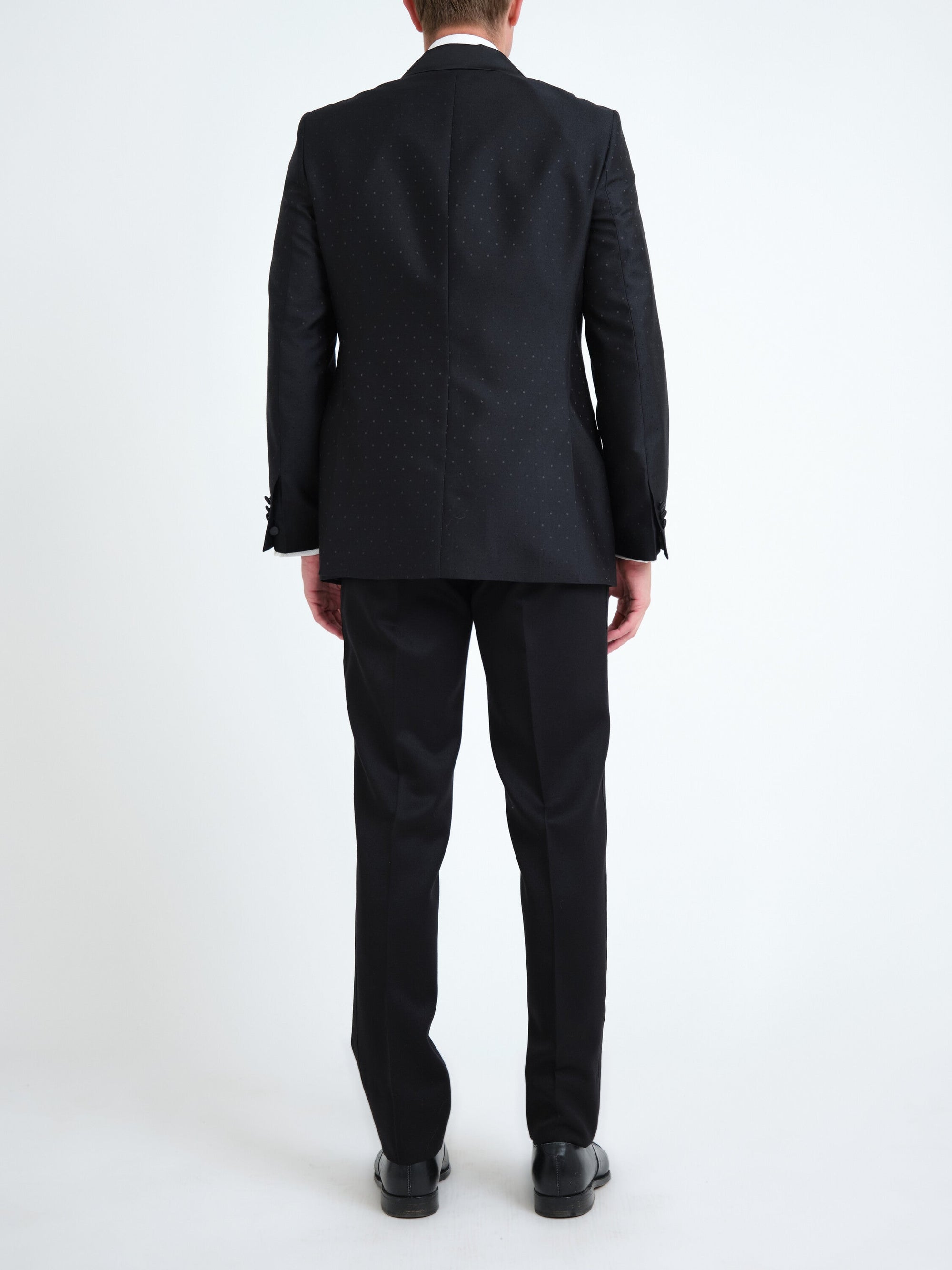 Black Clarendon Shawl Lapel Dinner Jacket — back