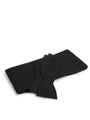 Black Clarendon Wool Pleated Cummerbund & Bow Tie Set — flat