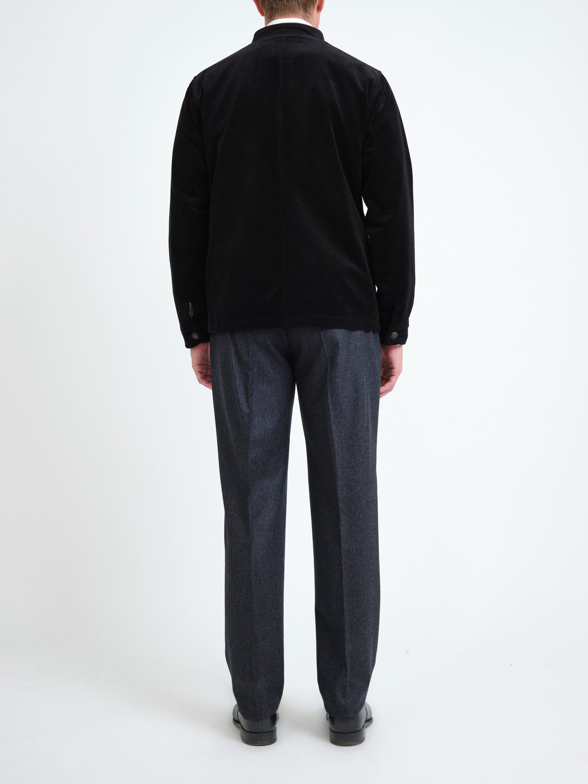 Black Newbridge Corduroy Artist Jacket — back