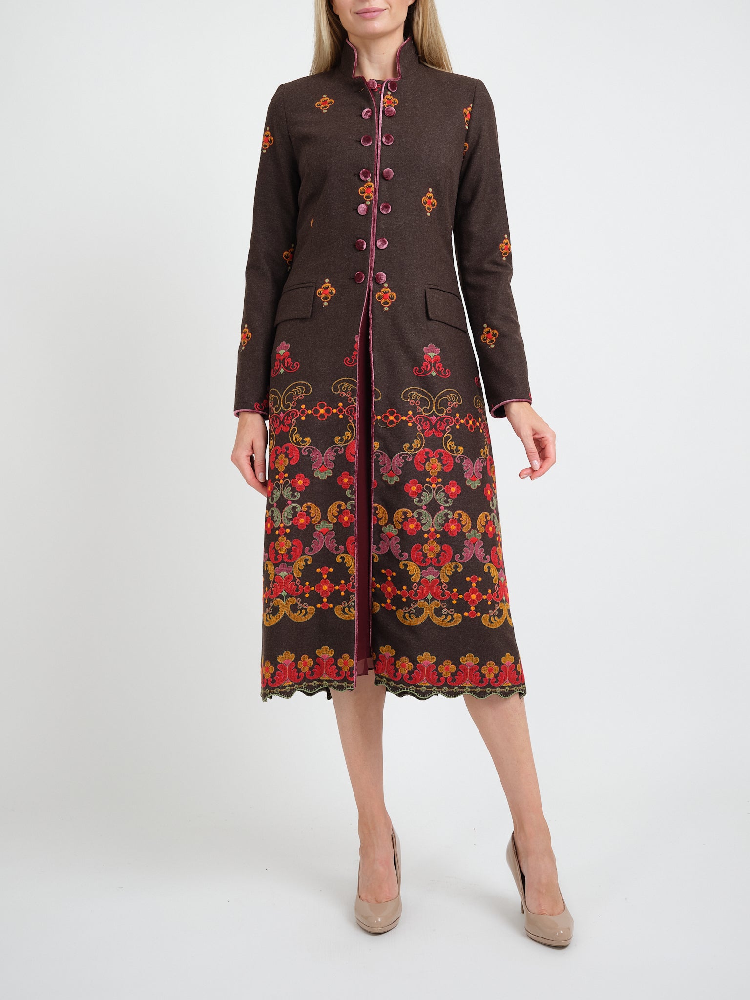 Bloomsbury Coat Brown Brockwell Wool