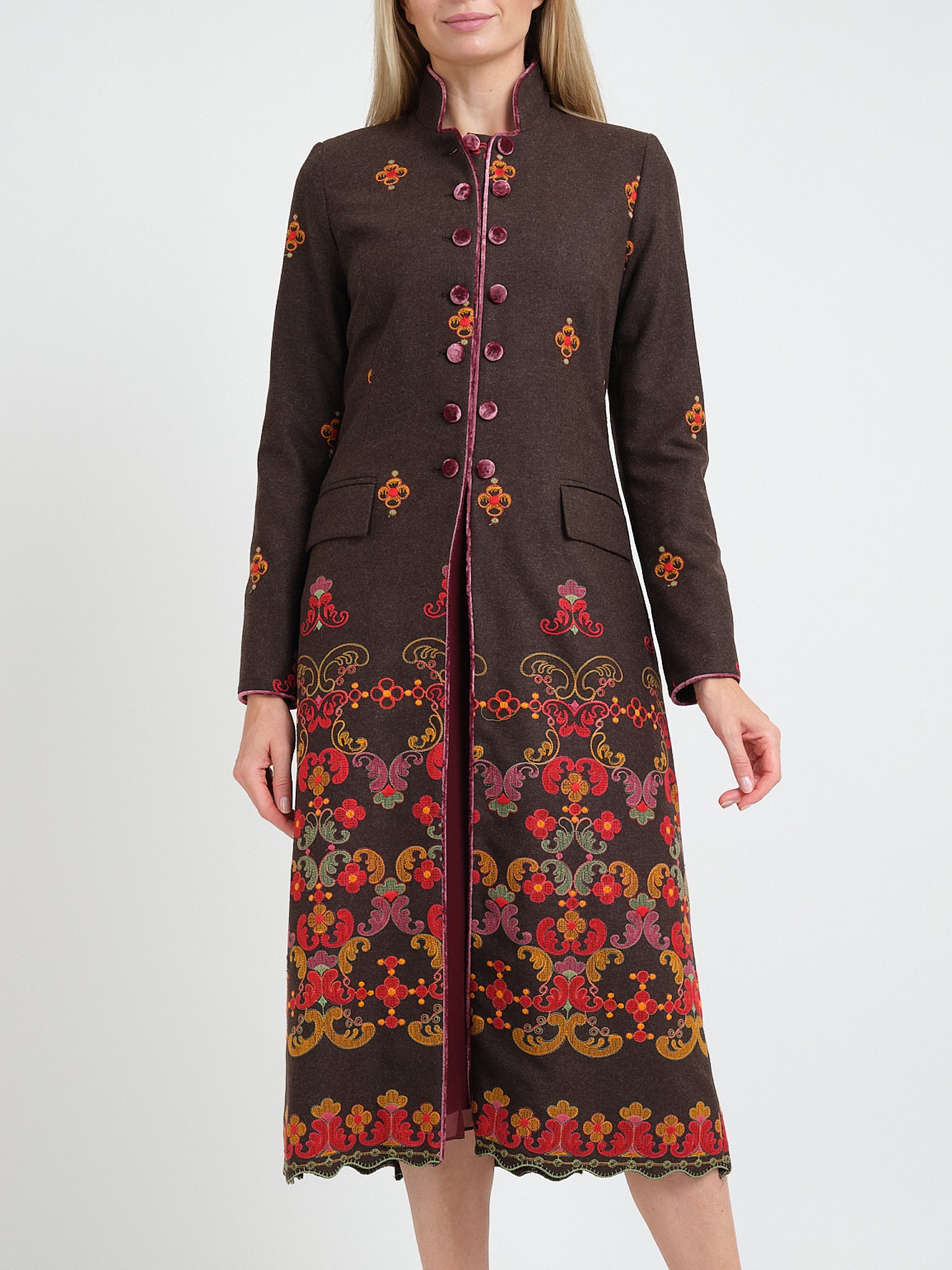 Bloomsbury Coat Brown Brockwell Wool