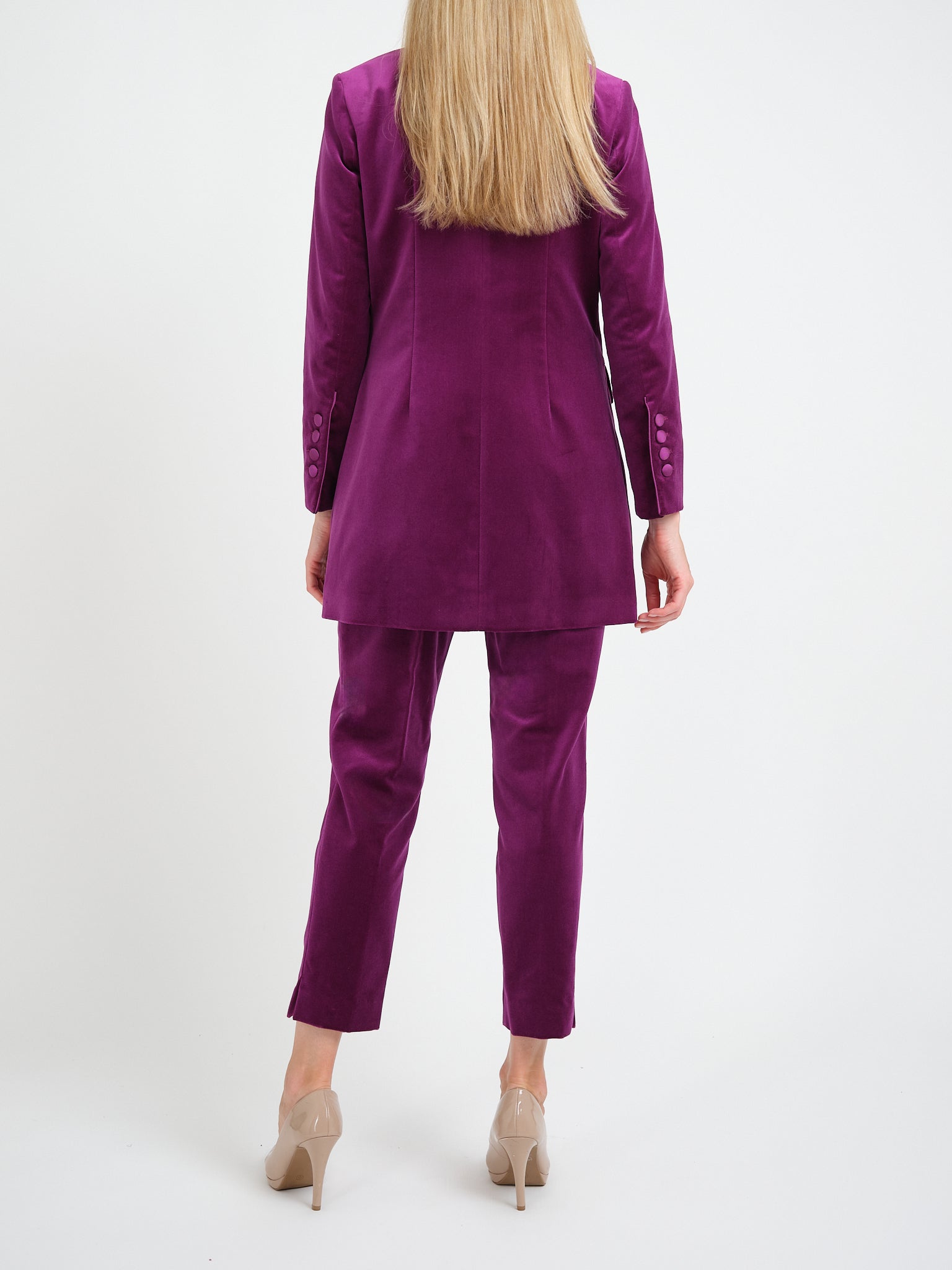 Camden Jacket Iberian Wine Cotton Velvet