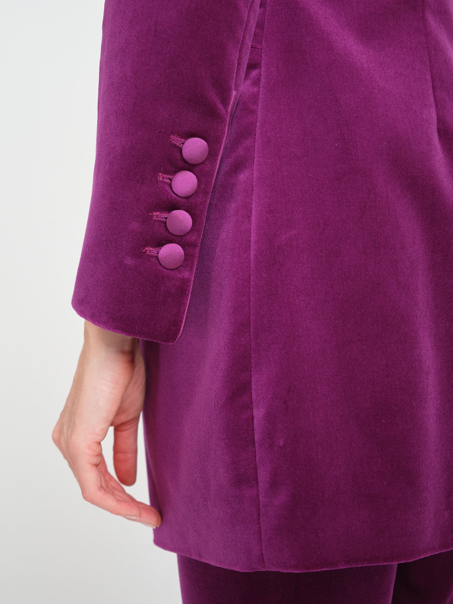 Camden Jacket Iberian Wine Cotton Velvet