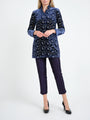 Camden Jacket Royal Blue Flore Silk Velvet