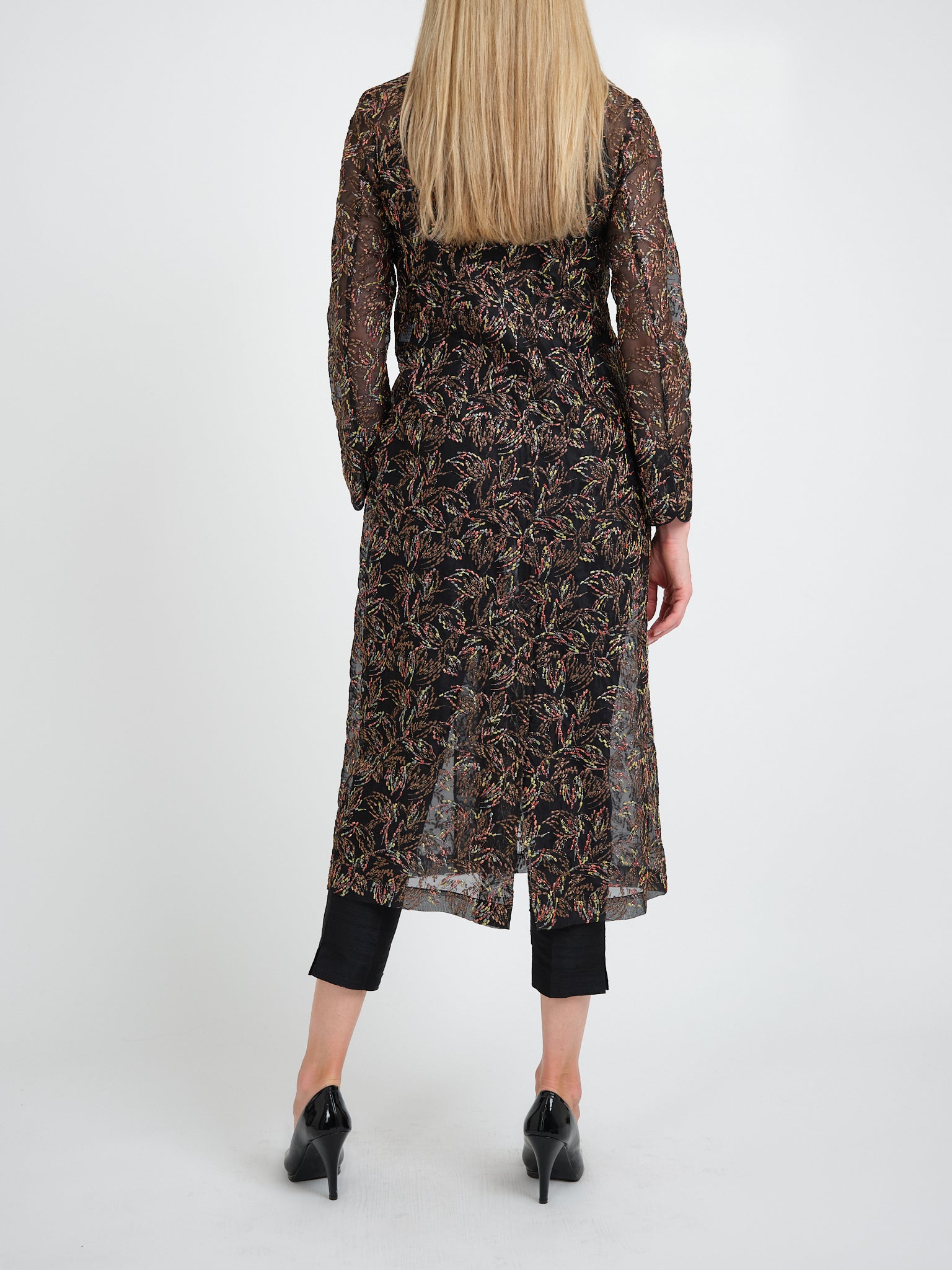 Carnaby Coat Black Stotfold Silk Organza