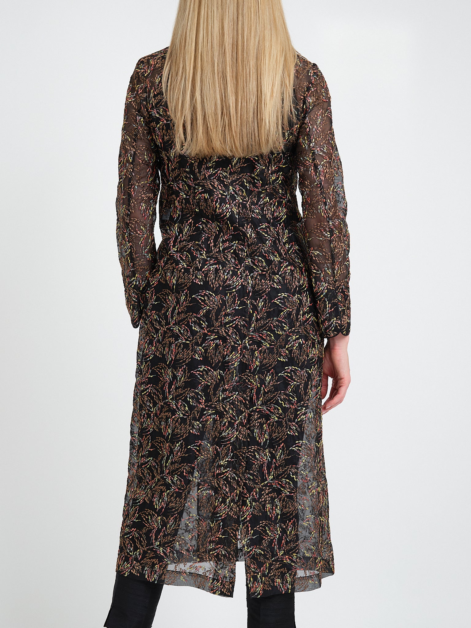 Carnaby Coat Black Stotfold Silk Organza