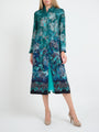Carnaby Coat Teal Bawdsey Silk Satin