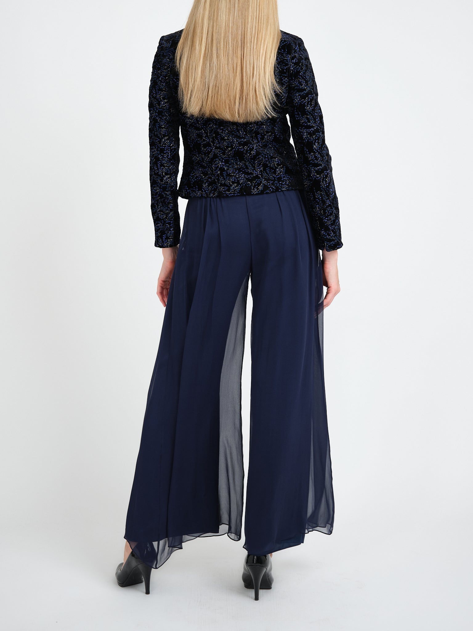 Chiswick Jacket Black Navy Stotfold Silk Velvet