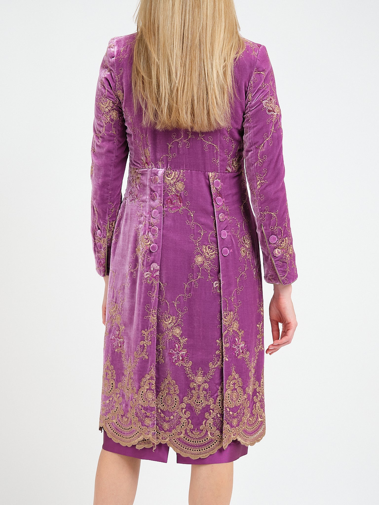 Eton Coat Pourpre Pink Haughley Silk Velvet