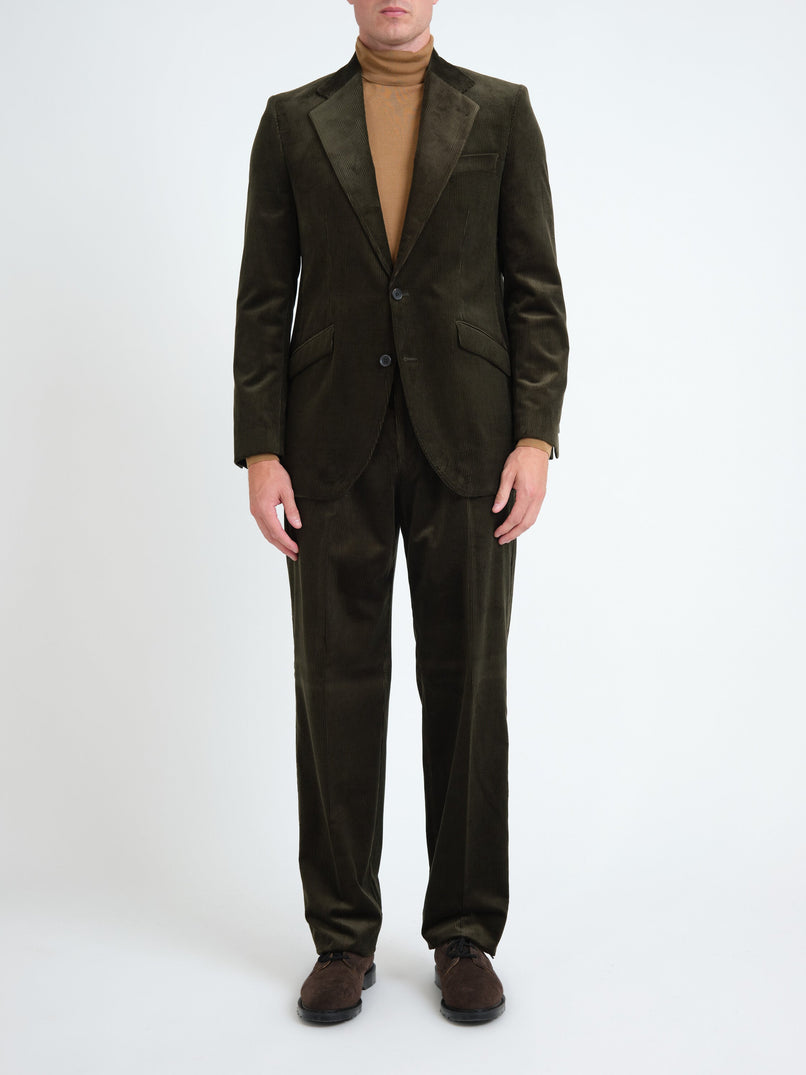 Green Britford Corduroy Cooper Jacket — front