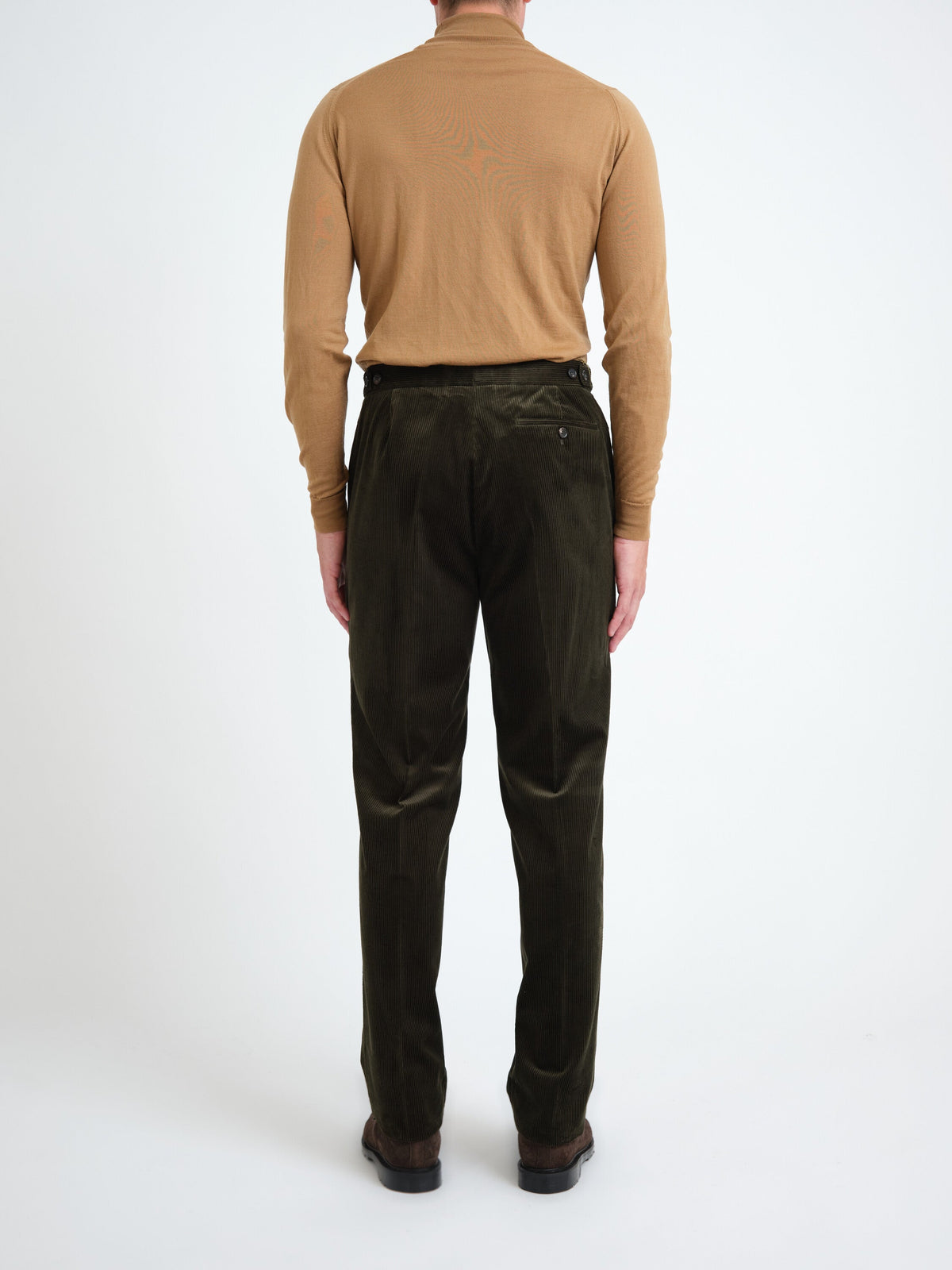 Green Britford Corduroy Cooper Trouser — back