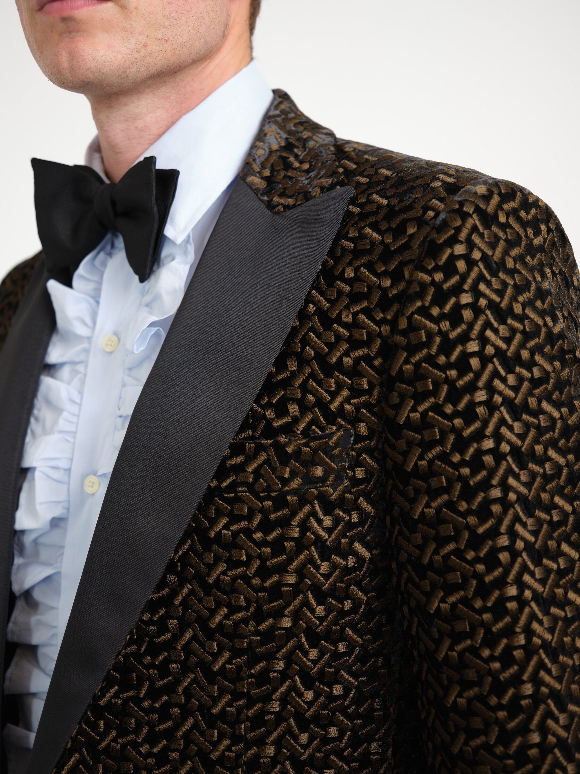 Green Nene Dinner Jacket — fabric detail