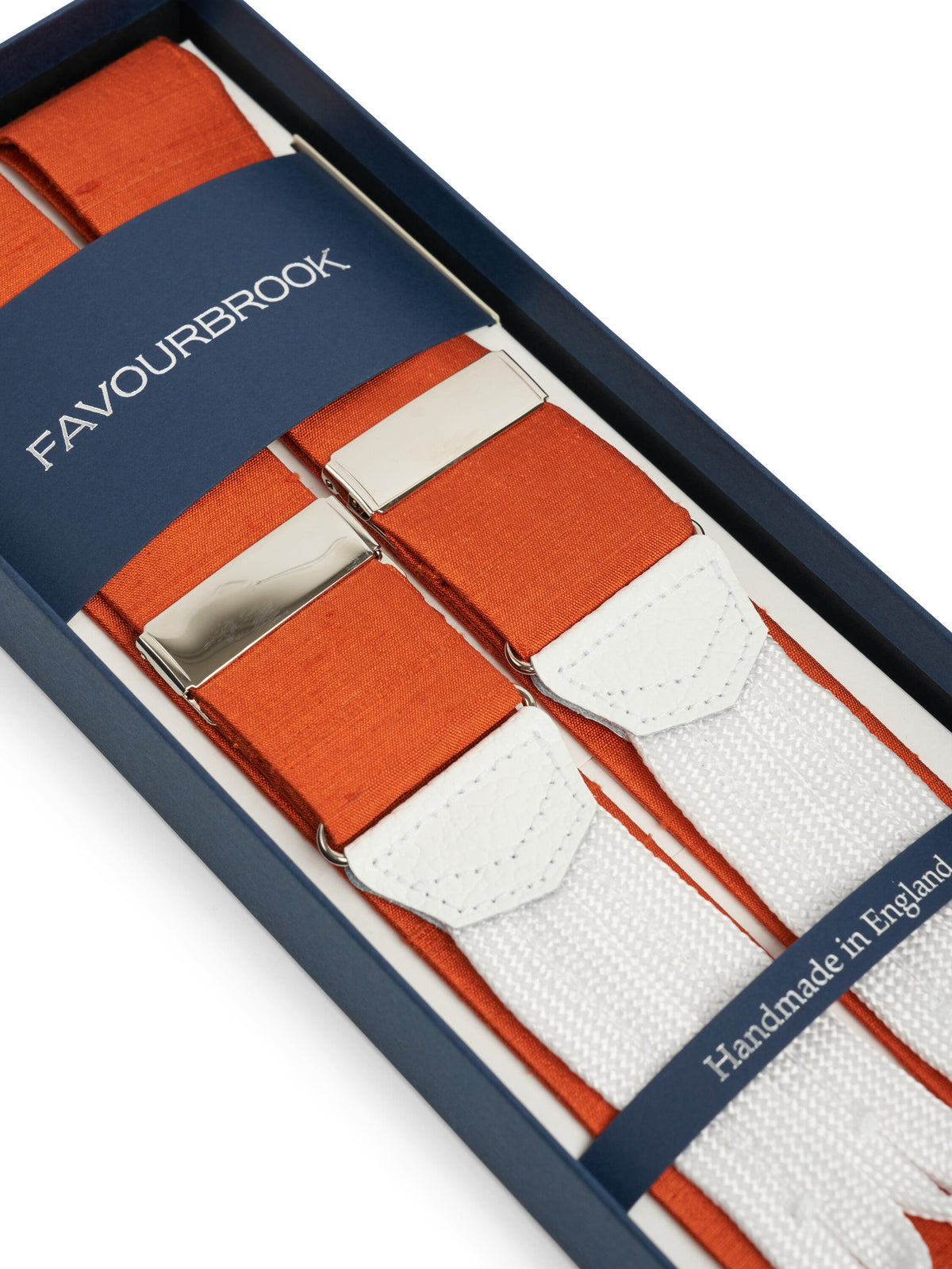Java Douppion Silk Braces — flat detail