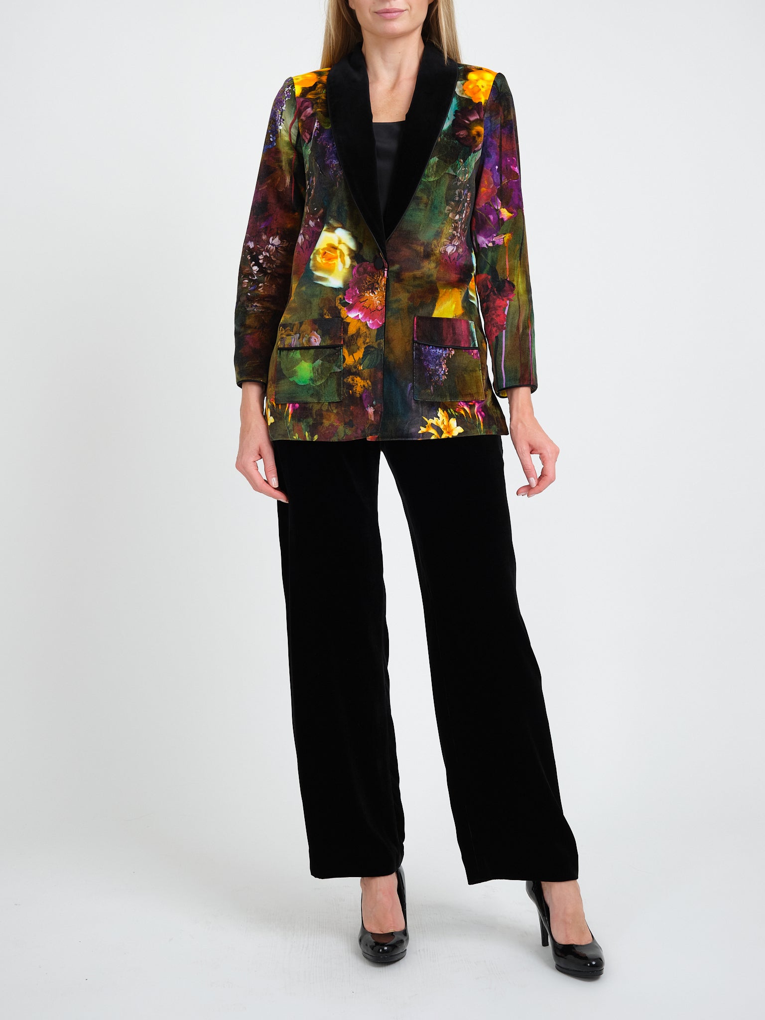 Lounge Jacket Multicoloured Idris Cotton Velvet