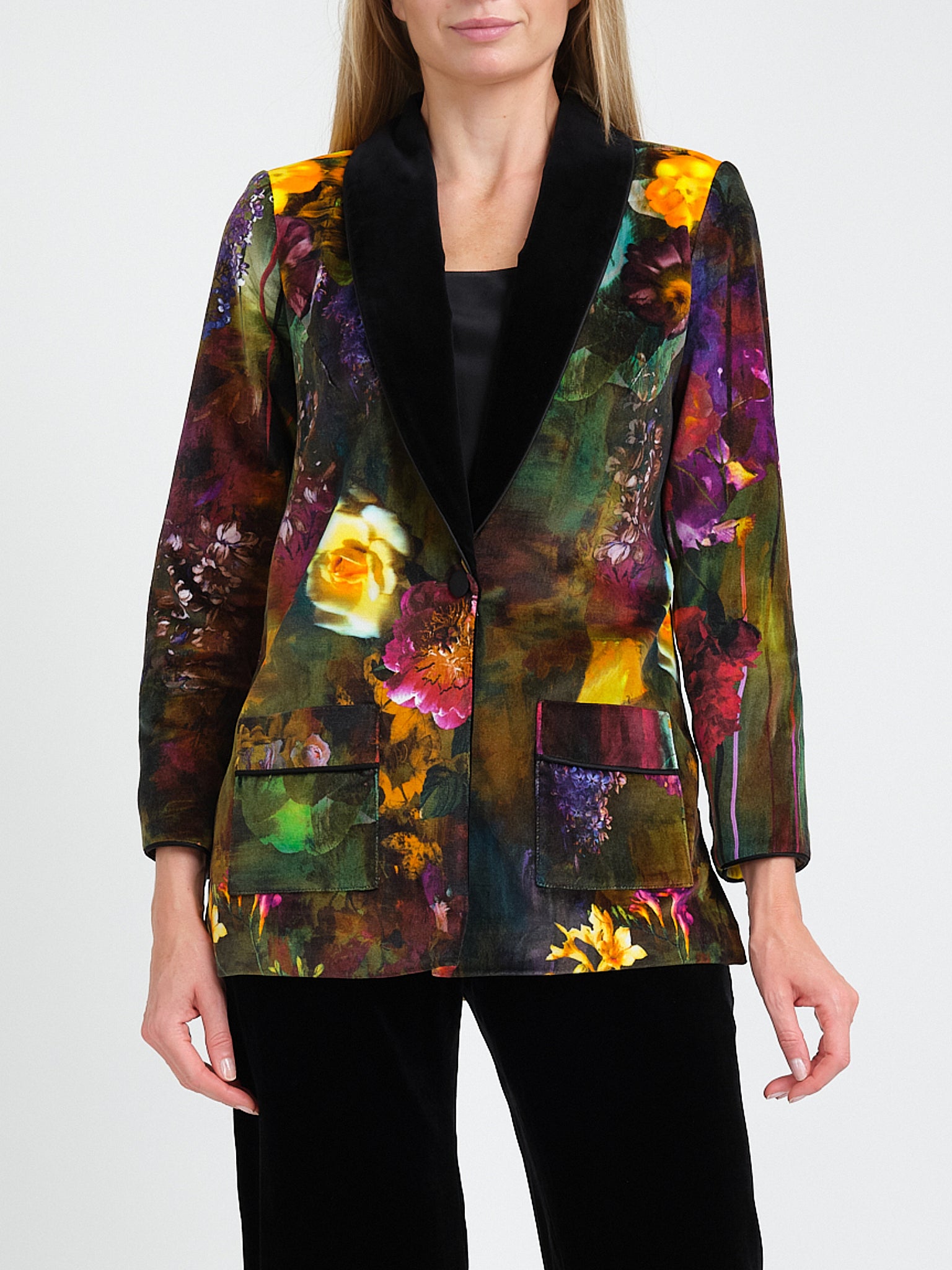 Lounge Jacket Multicoloured Idris Cotton Velvet