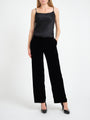 Lounge Trousers Navy Cotton Velvet