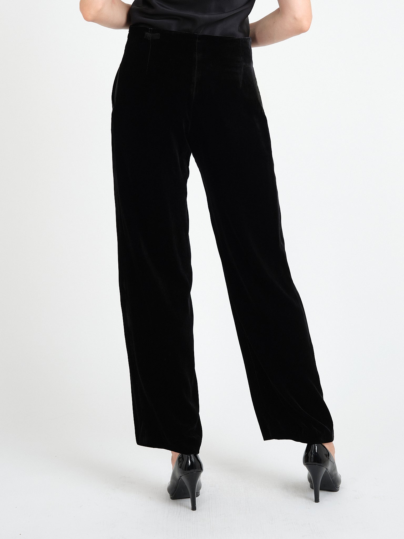Lounge Trousers Navy Cotton Velvet
