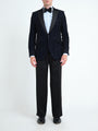 Midnight Black Nene Wide Lapel Dinner Jacket — front