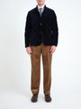 Navy Mayfair Velvet Artist Jacket — front