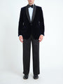 Navy Mayfair Velvet Shawl Dinner Jacket — front