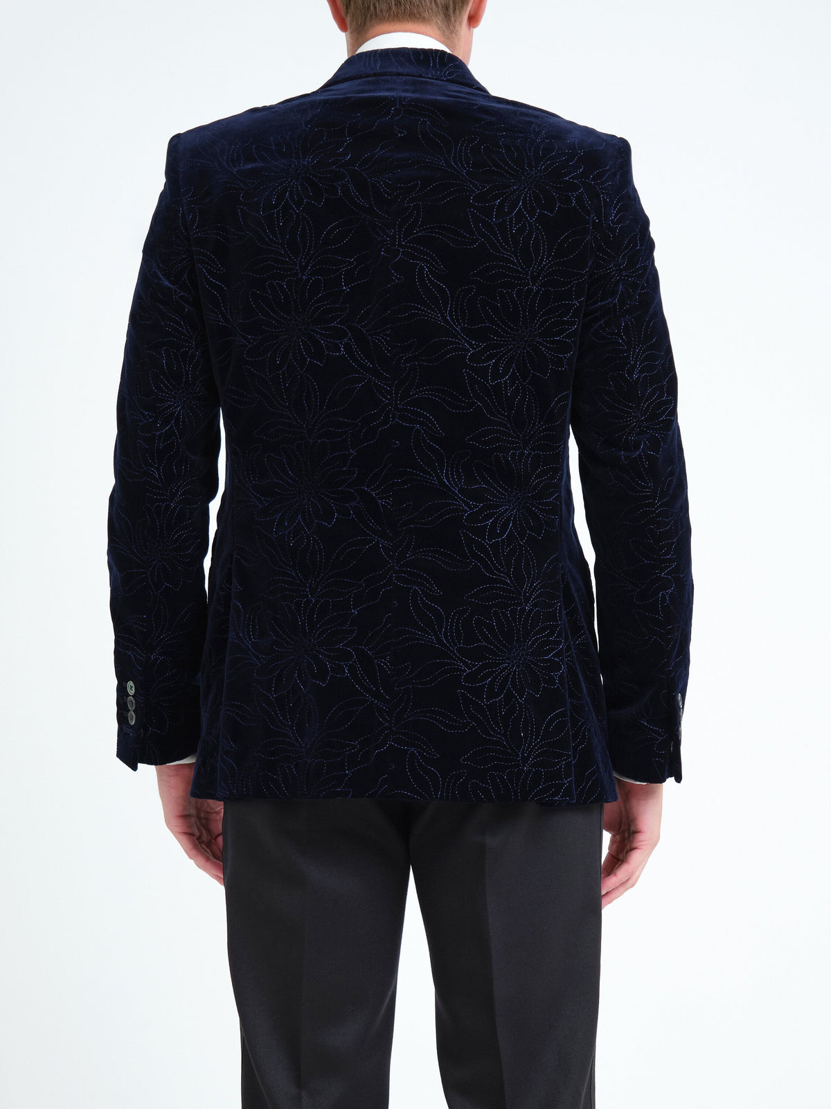 Navy Wardour Newport Jacket — back, cropped
