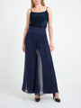 Palazzo Pants Midnight Plain Georgette