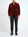 Rust Mayfair Velvet Artist Jacket