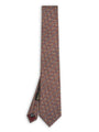 Rust Ravenscourt Silk Tie — flat