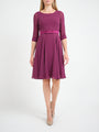 Serena Circle Dress Berry Georgette Silk Georgette