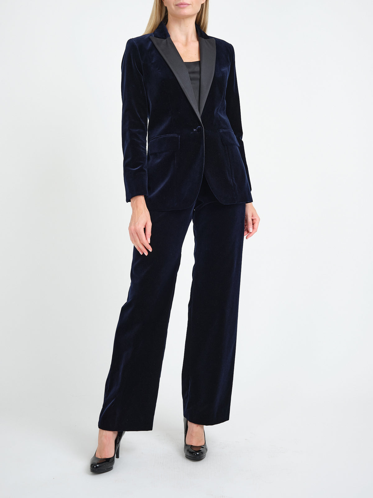Dinner Jacket Navy Mayfair Cotton Velvet