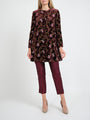 Swing Jacket Prune Windsor Silk Velvet