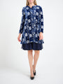 Swing Jacket Blue Melford Silk Velvet