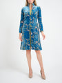 Westminster Coat Turk Blue Bower Silk Velvet